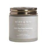 Mary & May Wash Off Cica Tea Tree Soothing Mask Pack - 125g