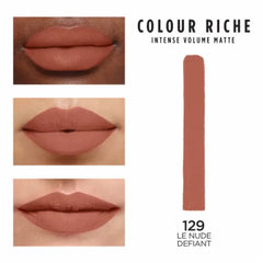 L'Oréal Paris Colour Riche Intense Volume Matte Lipstick - 129 Le Nude Defiant