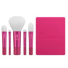 Real Techniques Vivid Escape Glow To Go Travel Brush Kit