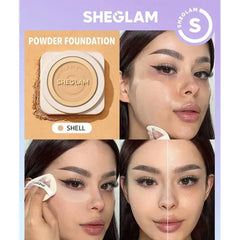 Sheglam Skin-Focus High Coverage Powder Foundation - Shell