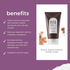 Skinfood Black Sugar Perfect Scrub Foam - 180g