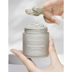Mary & May Wash Off Cica Tea Tree Soothing Mask Pack - 125g