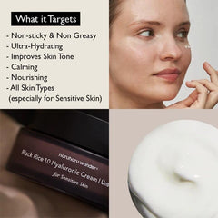 Haruharu Wonder Black Rice 10 Hyaluronic Cream Unscented - 50ml