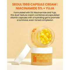 K-Secret Seoul 1988 Capsule Cream : Niacinamide 5% + Yuja - 50ml