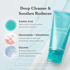 Medicube Azelaic Acid Niacinamide Deep Clean Foam Cleanser - 120g