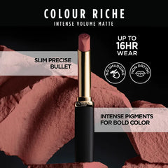 L'Oréal Paris Colour Riche Intense Volume Matte Lipstick - 103 Le Rosy Confident