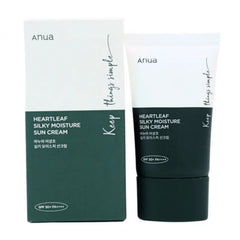 Anua Heartleaf Silky Moisture Sun Cream SPF 50 Plus PA Plus - 50ml