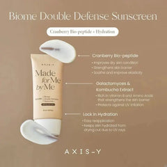 Axis-Y Made For Me By Me Biome Double Defense Sunscreen - 50ml