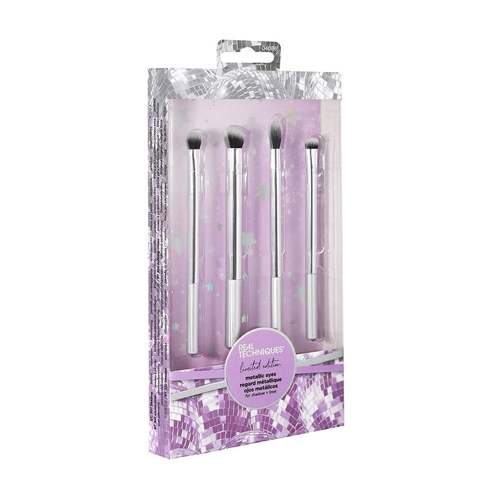 Real Techniques Metallic Eye Makeup - 4 Piece Brush Set