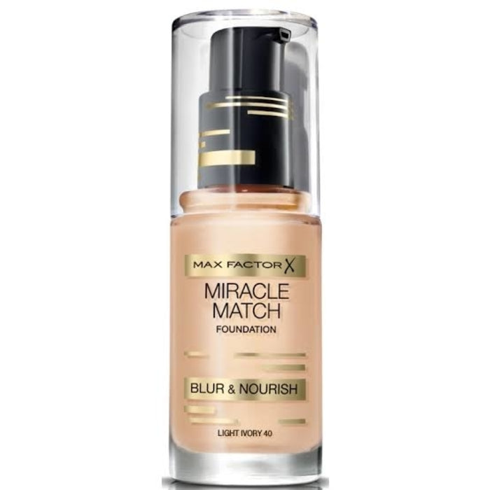 Max Factor Miracle Match Foundation - 40 Light Ivory