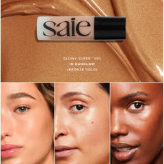 Saie Glowy Super Gel Dewy Illuminating Fluid - Sunglow
