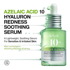 Anua Azelaic Acid 10 Plus Hyaluron Redness Soothing Serum - 30ml