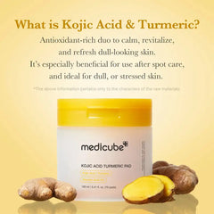 Medicube Kojic Acid Tumeric Toner Pad - 70 Pads