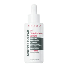 Nineless Molecule-Clear 5% Glycolic Acid Serum - 30ml