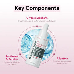 Nineless Molecule-Clear 5% Glycolic Acid Serum - 30ml