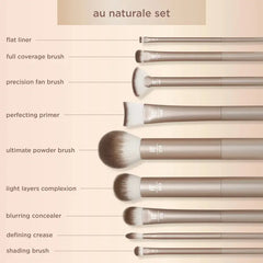 Real Techniques Au Naturale 9 Piece Glow Makeup Brush Set