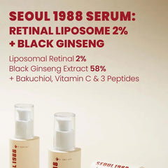 K-Secret Seoul 1988 Serum: Retinal Liposome 2% + Black Ginseng - 30ml