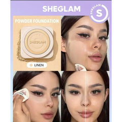 Sheglam Skin-Focus High Coverage Powder Foundation - Linen