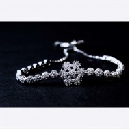 Reina Snowflake Silver Bracelet