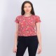 Self Esteem Women Printed-Knit Top - Red Floral
