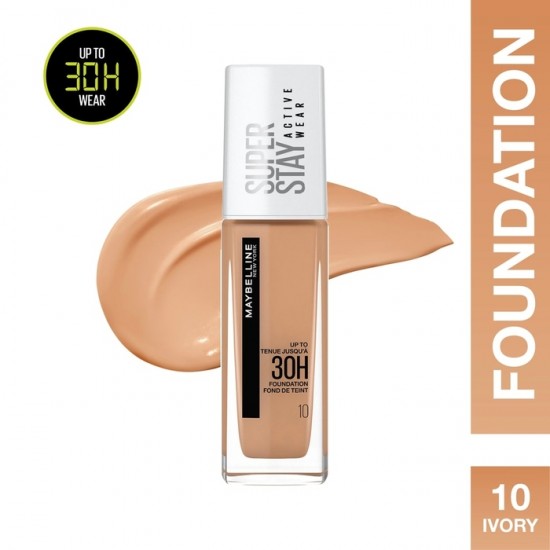 Maybelline Super Stay Active Wear 30H Foundation - 10 Ivory 30ml