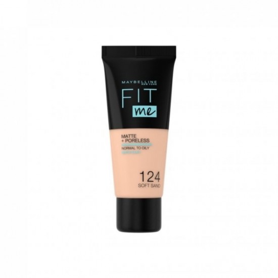 Maybelline Fit Me Matte and Poreless Foundation - 124 Soft Sand