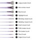 BH Cosmetics Lavender Luxe - 11 Pieces Brush Set