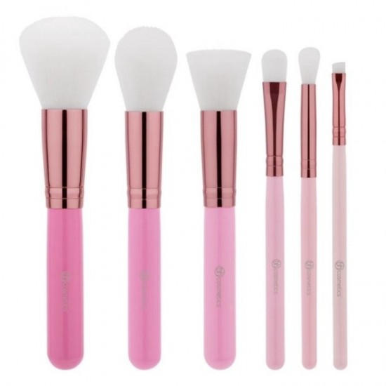 BH Cosmetics Mini Pink Perfection – 6 Piece Brush Set