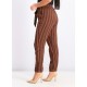 Cropp Women's Stripe Pants CRP02 - Brown and Orange