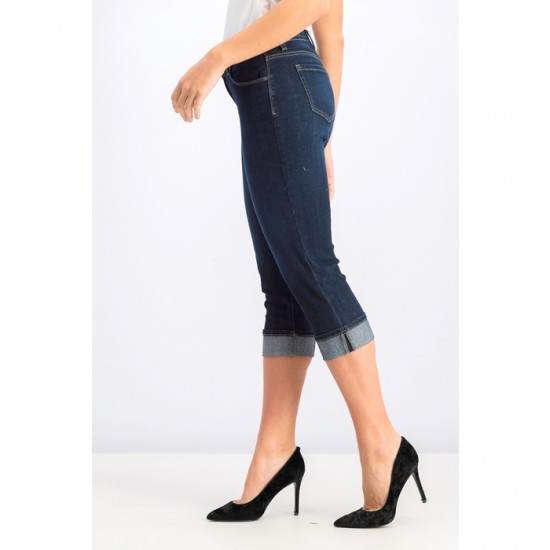 Women's Cuffed French Birch Wash Jeans - Caneel