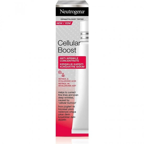 Neutrogena Cellular Boost Anti-Ageing Intensive Anti-Wrinkle Concentrate with Hyaluronic Acid and Retinol - 30 ml