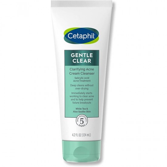 Cetaphil Gentle Clear Clarifying Acne Cream Cleanser - 124 ml