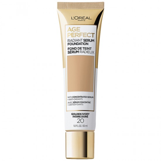 L'Oreal Age Perfect Radiant Serum Foundation SPF 50 - 20 Golden Ivory ...