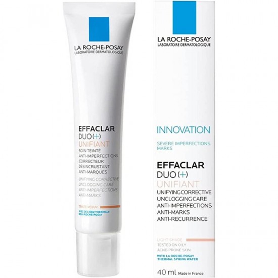 La Roche Posay Effaclar Duo Plus Unifiant Unifying Corrective Unclogging Care Anti-Imperfections Anti-Marks - Light 