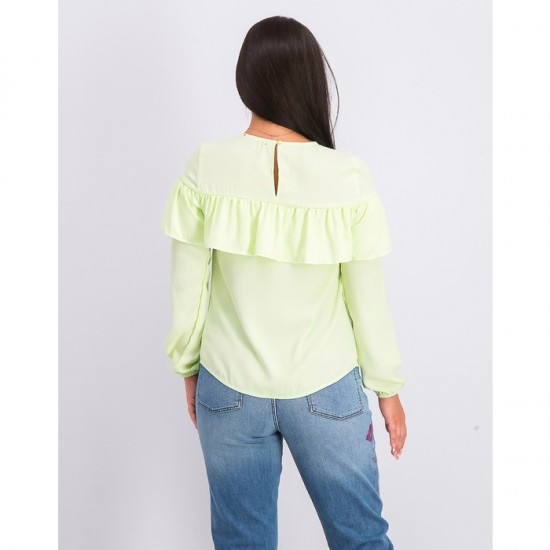 Mohito Women's Long Sleeve Blouse MHT04 -  Apple Green