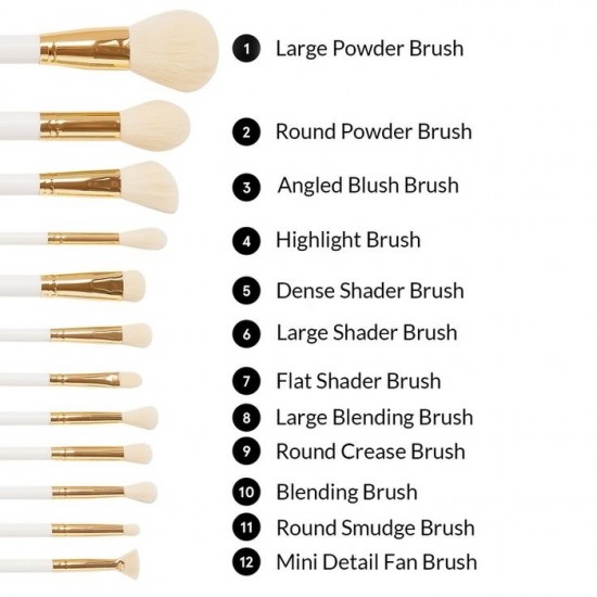 BH Cosmetics There's Snowbody Like You - 12 Piece Brush Set
