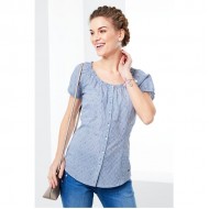 Women Short Sleeve Shirt 0099 - Blue