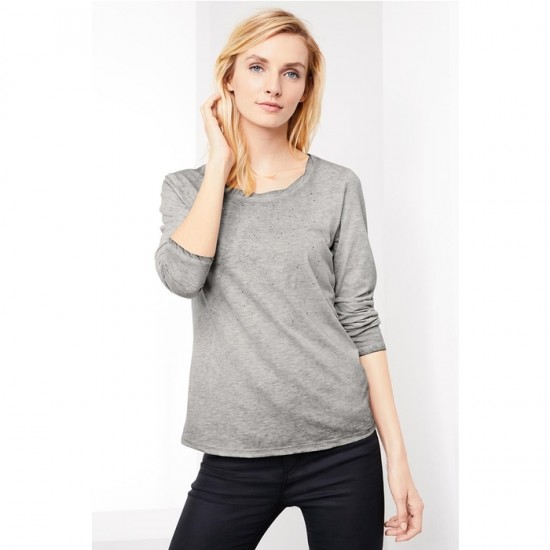 Women Long Sleeve Shirt 0100 - Grey