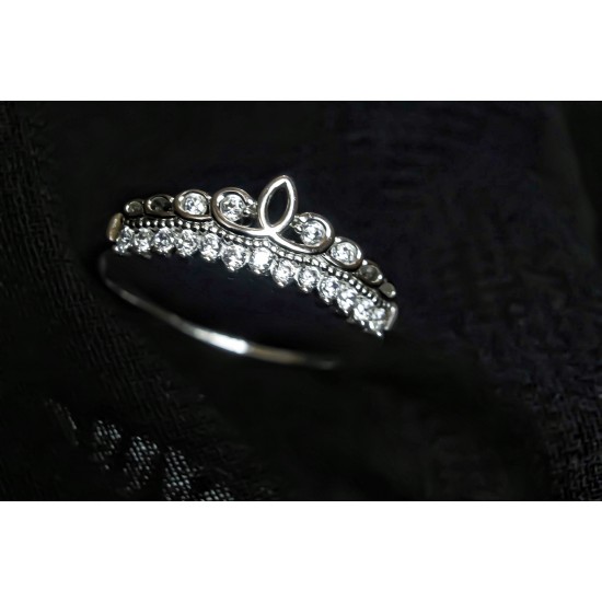 Reina Silver Tiara Ring 