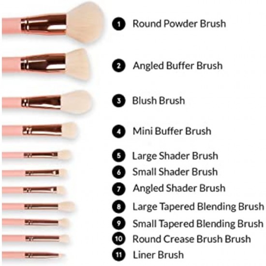 BH Cosmetics Weekend Vibes Brunch Bunch - 11 Pieces Brush Set