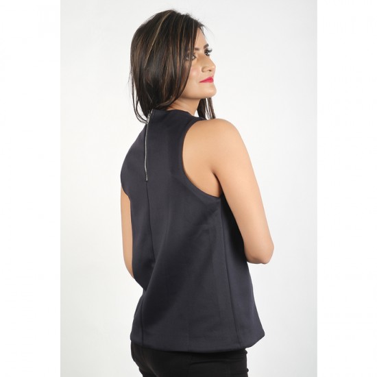 Zalora Navy Collection Structured Top
