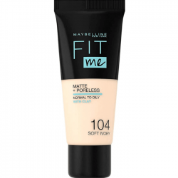 Maybelline Fit Me Foundation Matte and Poreless - 104 Soft Ivory 